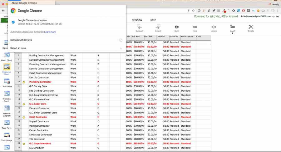 project plan 365 install